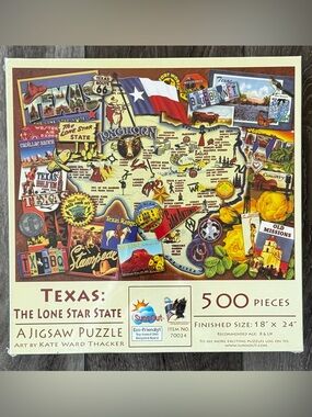 Texas The Lone Star State 500 Piece Jigsaw Puzzle SunsOut By Kate Ward Thatcher